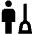 Cleaning Room Fill Icon from Outlined Fill - Material Pro Set