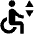 Disability Elevator Fill Icon from Outlined Fill - Material Pro Set