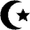 Islam Muslim Religion Fill Icon from Outlined Fill - Material Pro Set
