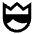 King Fill Icon from Outlined Fill - Material Pro Set