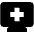 Online Medical Monitor Fill Icon from Outlined Fill - Material Pro Set