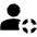 Person Away Fill Icon from Outlined Fill - Material Pro Set