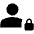 Person Lock Fill Icon from Outlined Fill - Material Pro Set
