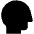 Person Side Fill Icon from Outlined Fill - Material Pro Set