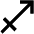 Sagittarius Zodiac Fill Icon from Outlined Fill - Material Pro Set