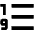 Ascending Numerical List Fill Icon from Outlined Fill - Material Pro Set