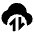 Cloud Transfer Fill Icon from Outlined Fill - Material Pro Set
