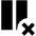 Delete Column Fill Icon from Outlined Fill - Material Pro Set