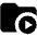 Folder Video Fill Icon from Outlined Fill - Material Pro Set