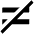 Not Equal Fill Icon from Outlined Fill - Material Pro Set
