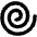 Spiral Shape Fill Icon from Outlined Fill - Material Pro Set