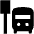 Bus Stop Fill Icon from Outlined Fill - Material Pro Set