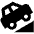 Hill Up Fill Icon from Outlined Fill - Material Pro Set
