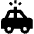 Police Car Fill Icon from Outlined Fill - Material Pro Set
