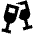 Champagne Fill Icon from Outlined Fill - Material Pro Set