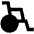 Wheelchair Fill Icon from Outlined Fill - Material Pro Set