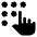 Dialpad Finger Fill Icon from Outlined Fill - Material Pro Set