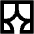 Theaters Curtain Icon from Outlined Line - Material Pro Set
