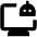 Ai Robot Computer Icon from Outlined Line - Material Pro Set