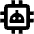 Ai Robot Microchip Icon from Outlined Line - Material Pro Set