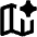 Ai Spark Map Icon from Outlined Line - Material Pro Set