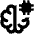 Brain Chip Transplant Icon from Outlined Line - Material Pro Set