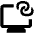 Desktop Hotspot Icon from Outlined Line - Material Pro Set