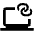 Laptop Hotspot Icon from Outlined Line - Material Pro Set