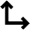 Arrow Bottom Left Corner Icon from Outlined Line - Material Pro Set