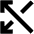 Arrow Crossover Left Icon from Outlined Line - Material Pro Set