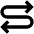 Arrow Curvy Left Right Alt Icon from Outlined Line - Material Pro Set