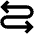 Arrow Curvy Left Right Icon from Outlined Line - Material Pro Set