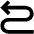 Arrow Curvy Left Up Icon from Outlined Line - Material Pro Set