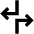 Arrow Dodge Icon from Outlined Line - Material Pro Set
