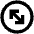 Arrow Expand Circle Alt Icon from Outlined Line - Material Pro Set