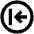 Arrow First Page Circle Icon from Outlined Line - Material Pro Set