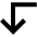 Arrow Left Down Icon from Outlined Line - Material Pro Set