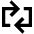 Arrow Reload Horizontal Alt Icon from Outlined Line - Material Pro Set
