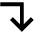 Arrow Right Down Icon from Outlined Line - Material Pro Set