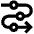 Arrow Roadmap Icon from Outlined Line - Material Pro Set