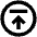Arrow To Top Circle Icon from Outlined Line - Material Pro Set