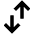 Arrow Transfer Vertical Alt Icon from Outlined Line - Material Pro Set
