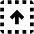 Arrow Up Dashed Square Icon from Outlined Line - Material Pro Set
