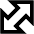 Big Arrow Diagonal Expand Icon from Outlined Line - Material Pro Set