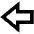 Big Arrow Left Icon from Outlined Line - Material Pro Set