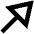 Diagonal Triangle Arrow Up Right Icon from Outlined Line - Material Pro Set