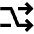Shuffle Arrow Icon from Outlined Line - Material Pro Set