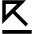 Triangle Arrow Diagonal Top Left Icon from Outlined Line - Material Pro Set