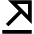 Triangle Arrow Diagonal Top Right Icon from Outlined Line - Material Pro Set