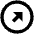 Triangle Arrow Diagonal Up Right Circle Icon from Outlined Line - Material Pro Set